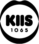 The KIIS 1065 radio station logo features bold black text reading KIIS above 1065, all enclosed in the outline of lips.